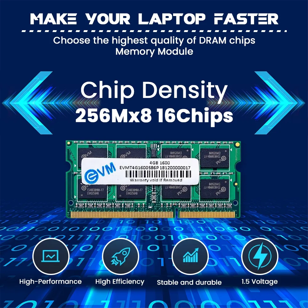 EVM Laptop Ram 4GB DDR3 1600Mhz view 4